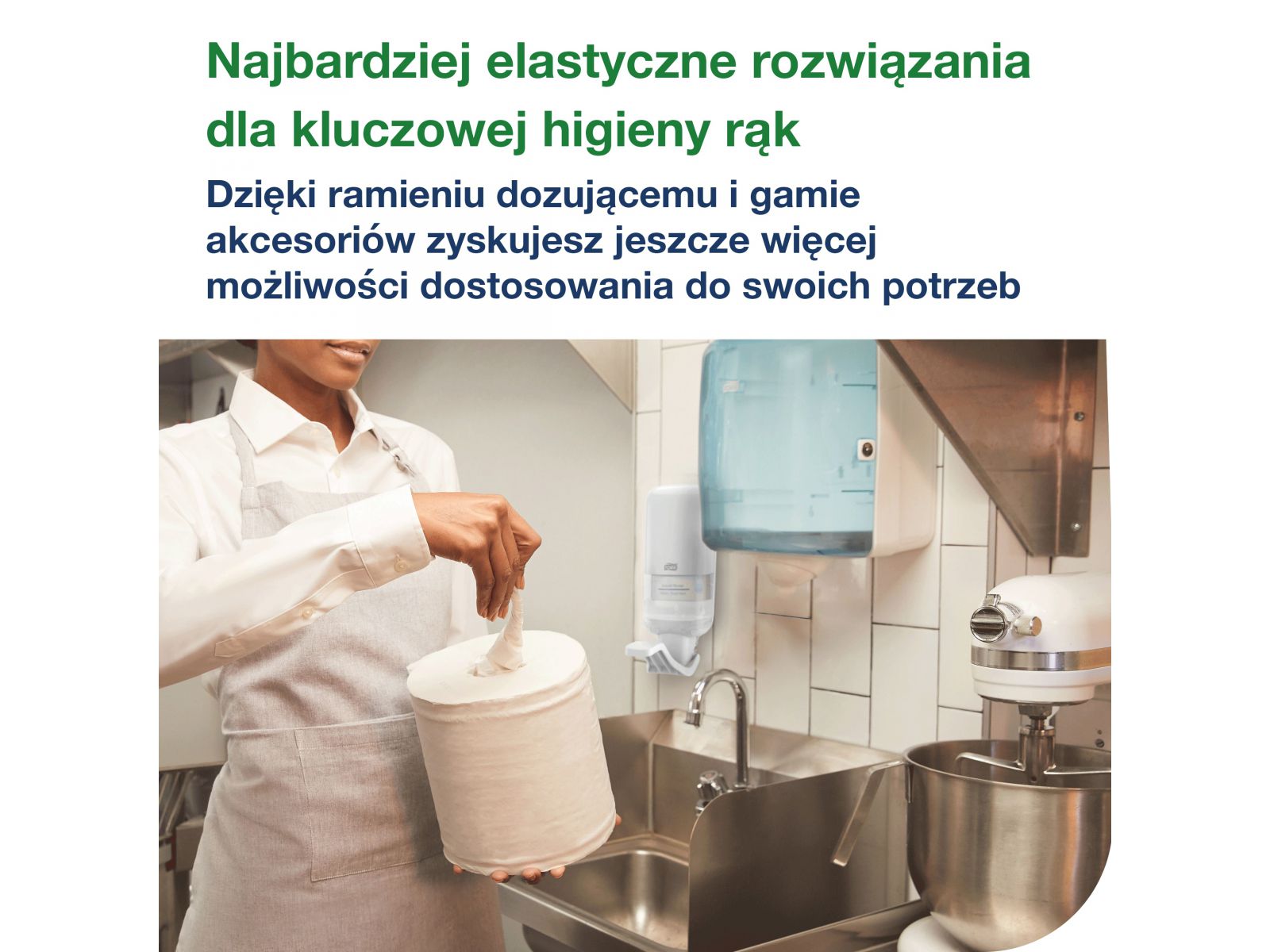 Dozownik z ramieniem dozującym S4 TORK 564100 WHITE 1l